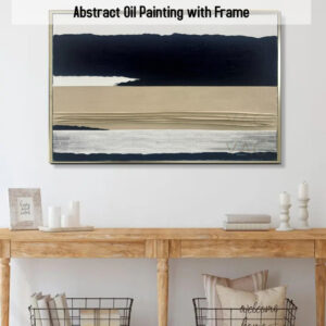 AB09 Abstract Oil Painting with Frame