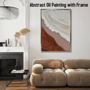 AB29 Abstract Oil Painting with Frame
