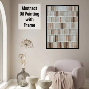 AB30 Abstract Oil Painting with Frame