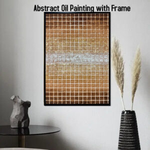 AB31 Abstract Oil Painting with Frame