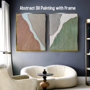 20240707 Abstract Oil Painting with Frame