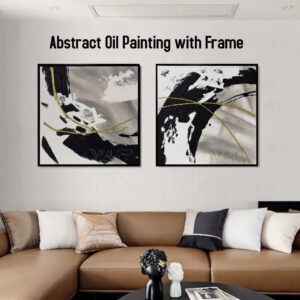 AB111305 Abstract Oil Painting with Frame