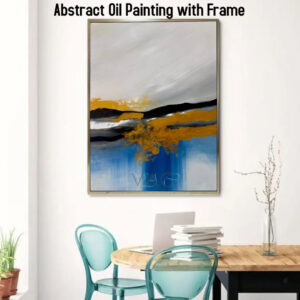 AB111304 Abstract Oil Painting with Frame