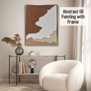 AB102501 Abstract Oil Painting with Frame