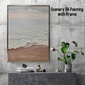 AB102506 Scenery Oil Painting with Frame