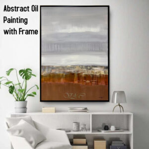 AB102509 Abstract Oil Painting with Frame (out of stock)