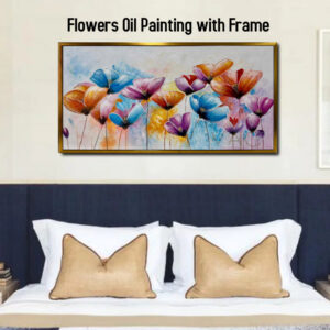 AB052503 Flowers Oil Painting with Frame