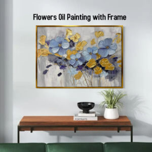 AB052507 Flowers Oil Painting with Frame