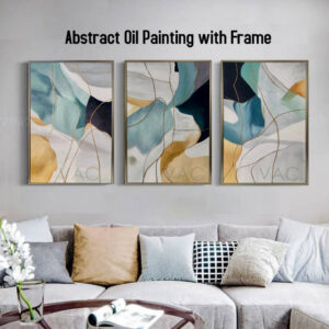 AB090703 Abstract Oil Painting with Frame