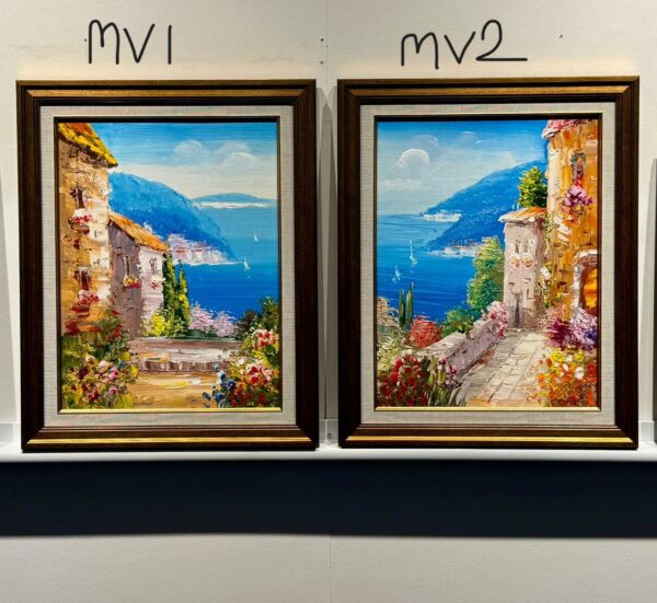 JULY SALES-PARIS , MEDITERRANEAN & VENICE OIL PAINTING WITH FRAME - Image 7