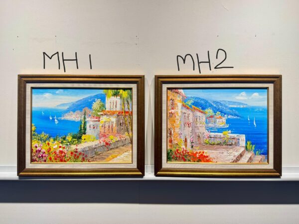 JULY SALES-PARIS , MEDITERRANEAN & VENICE OIL PAINTING WITH FRAME - Image 6