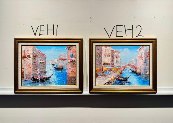 JULY SALES-PARIS , MEDITERRANEAN & VENICE OIL PAINTING WITH FRAME - Image 8