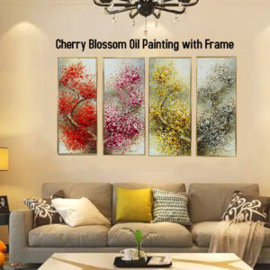 FL112501 Cherry Blossom Oil Painting with Frame