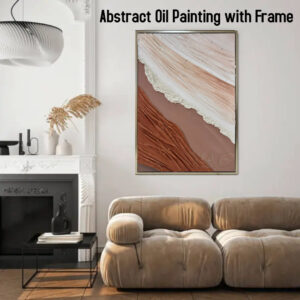 AB29 Abstract Oil Painting with Frame