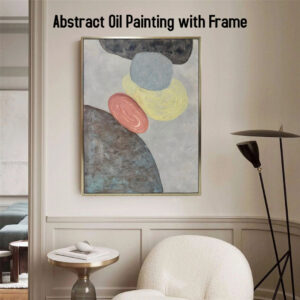 AB122509 Abstract Oil Painting with Frame