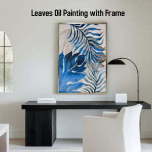 AB122510 Leaves Oil Painting with Frame