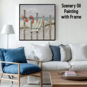 AB122514 Scenery Oil Painting with Frame