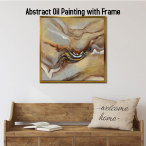 AB122516 Abstract Oil Painting with Frame