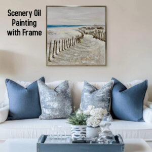 AB122517 Scenery Oil Painting with Frame