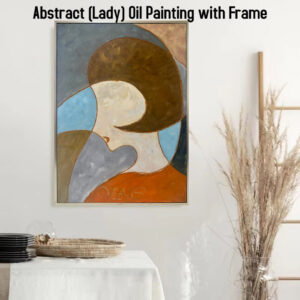 AB122518 Abstract (Lady) Oil Painting with Frame