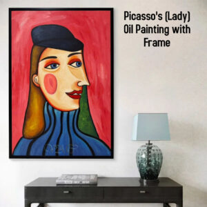 AB122519 Picasso's (Lady) Oil Painting with Frame