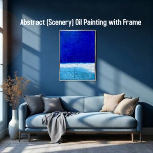 AB122524 Abstract Oil Painting with Frame