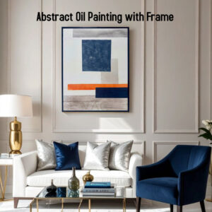 AB122525 Abstract Oil Painting with Frame