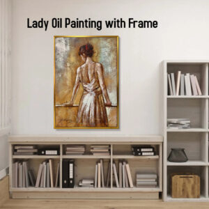 AB122515 Lady Oil Painting with Frame