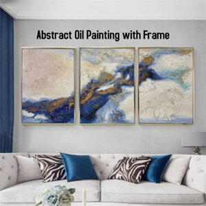 AB122502 Abstract Oil Painting with Frame