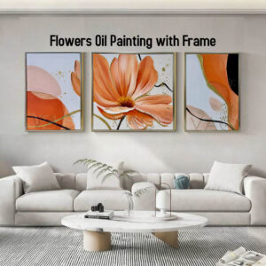 AB062601 Flowers Oil Painting with Frame