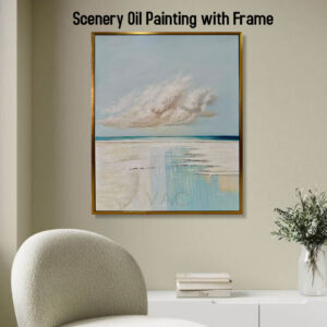AB030802 Scenery Oil Painting with Frame