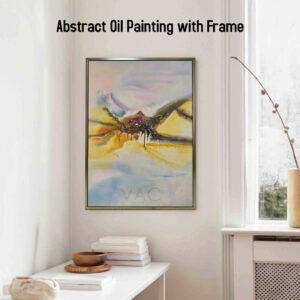 AB030804 Abstract Oil Painting with Frame
